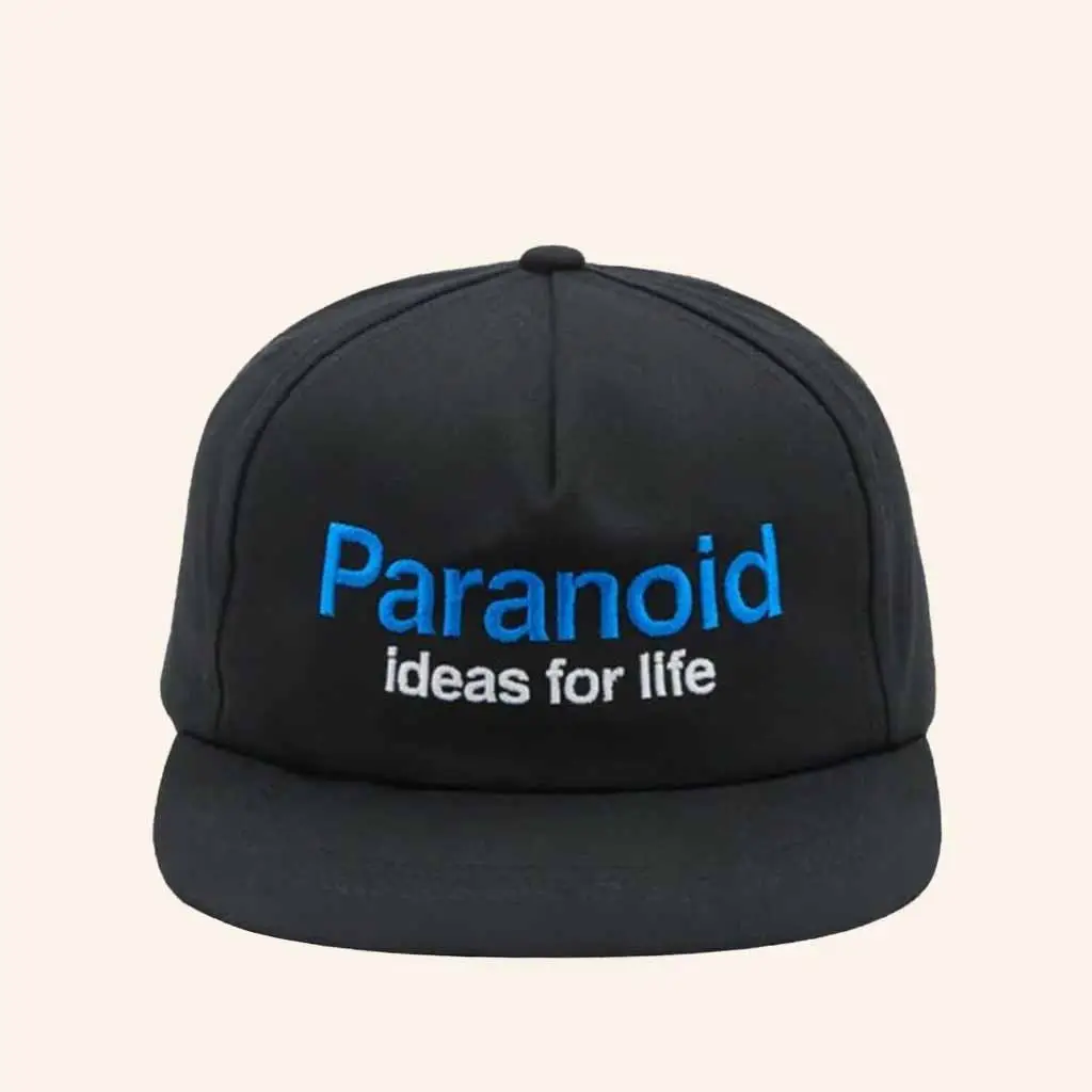 Above The Clouds Merch Paranoid Ideas For Life Embroidered Snapback Hat Gift For Him -WearandDecor