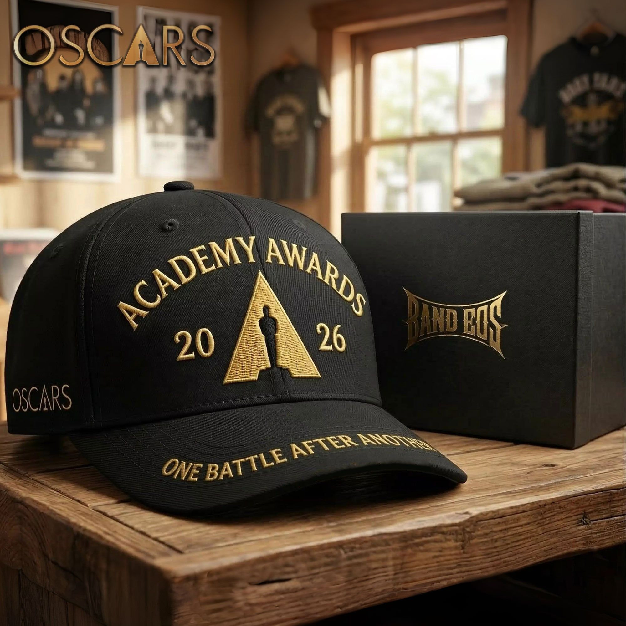 Academy Awards Merch Dad Hat Oscars Gold Embroidered Baseball Cap Gift For Brother