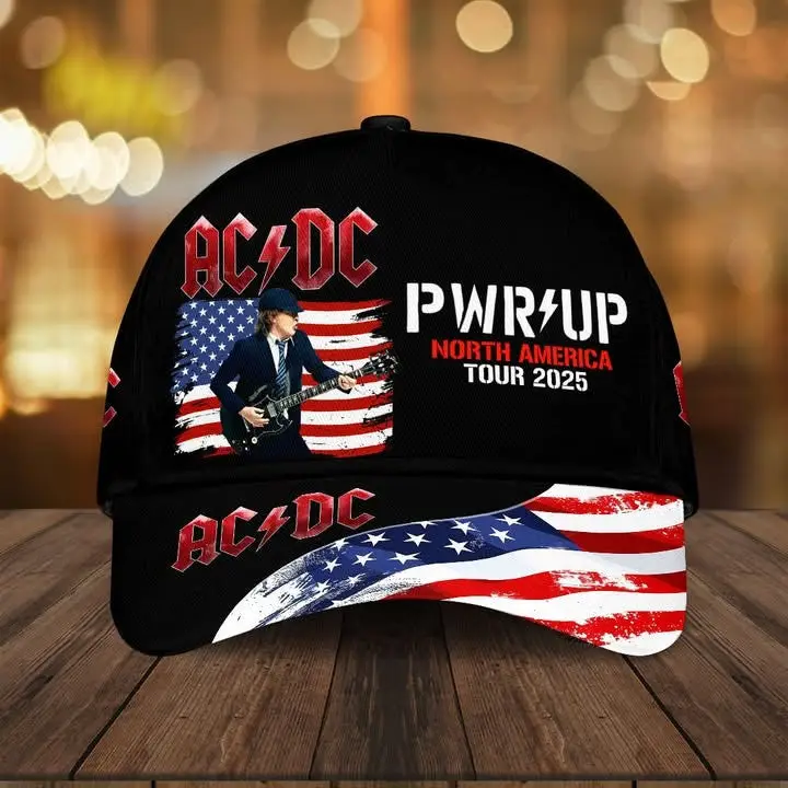 ACDC PWR UP North America Tour 2025 Hat ACDC Merch Cool Gifts For Music Lovers -WearandDecor