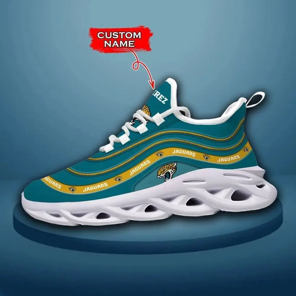 Acksonville Jaguars Max Soul Clunky Sneakers Shoes Luxury Nfl Custom Name