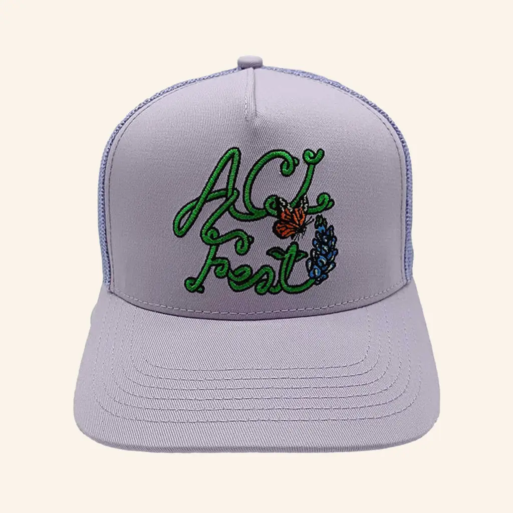 ACL Artist Merch Bluebonnet Trucker Hat Embroidered Christmas Gift Ideas -WearandDecor
