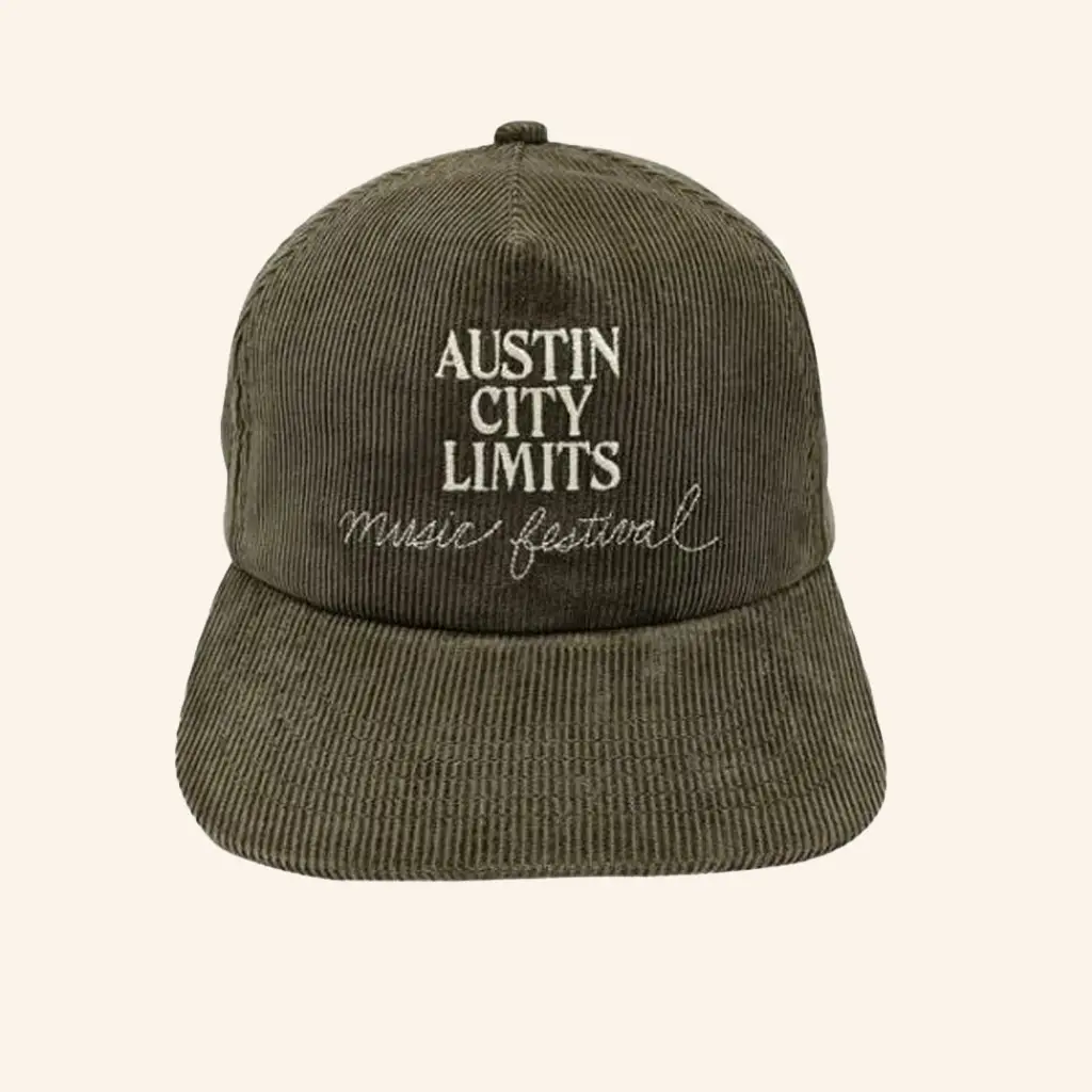 ACL Festival Merch Brandon Maxwell X ACL Fest Corduroy Hat Embroidered Gifts For Boyfriend -WearandDecor