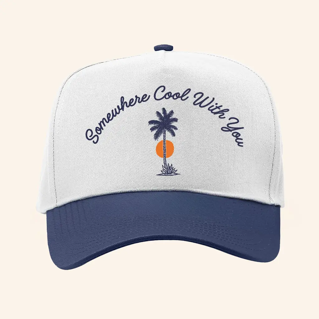 Adam Doleac Merch Somewhere Cool Palm Embroidered Hat Gift Ideas For Music Lovers -WearandDecor Adam Doleac Merch Somewhere Cool Palm Embroidered Hat Gift Ideas For Music Lovers -WearandDecor - Image 1