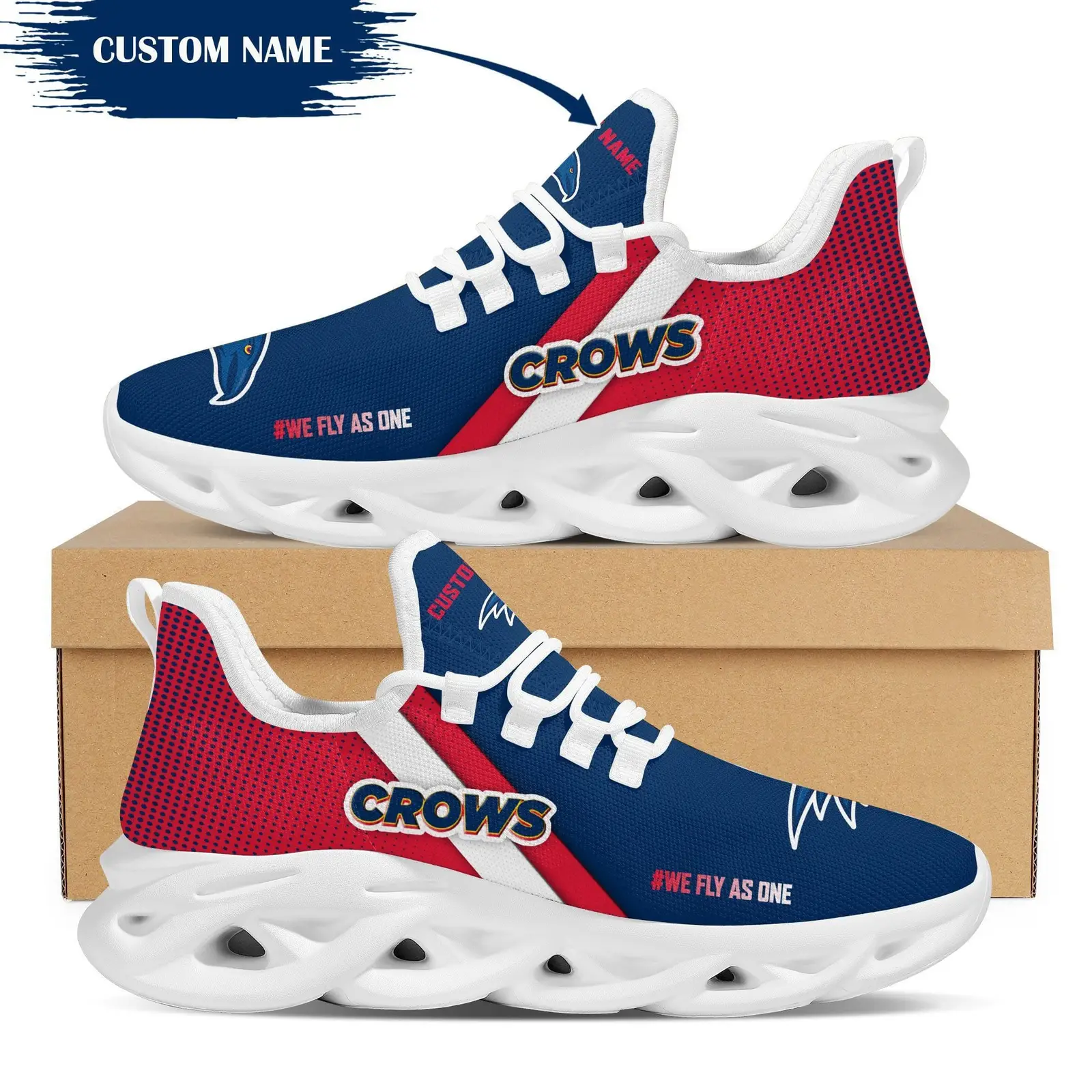 Adelaide Crows Custom Personalized Max Soul Sneakers Running Sports Shoes For Men Women Afl For Men Women Adelaide Crows Custom Personalized Max Soul Sneakers Running Sports Shoes For Men Women Afl For Men Women - Image 1