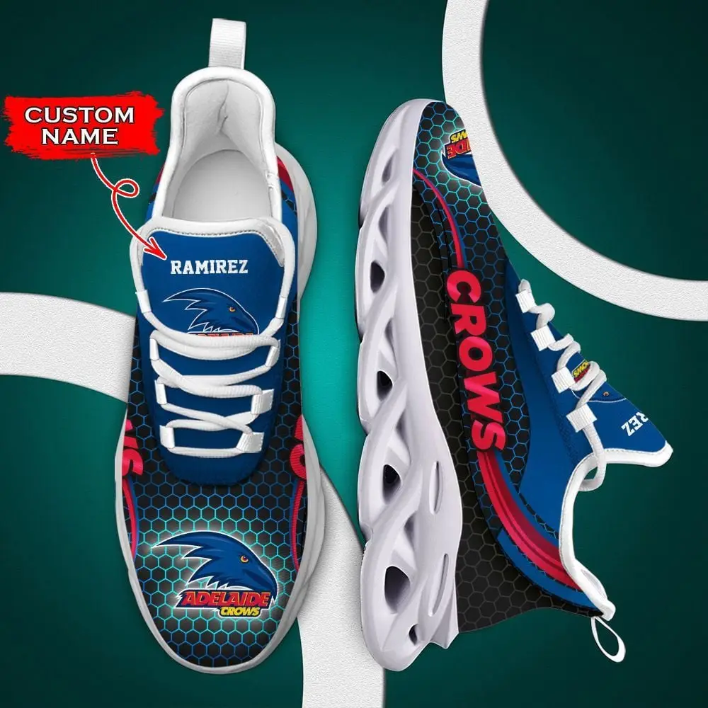 Adelaide Crows Max Soul Clunky Sneakers Shoes Luxury Afl Custom Name For Men Women