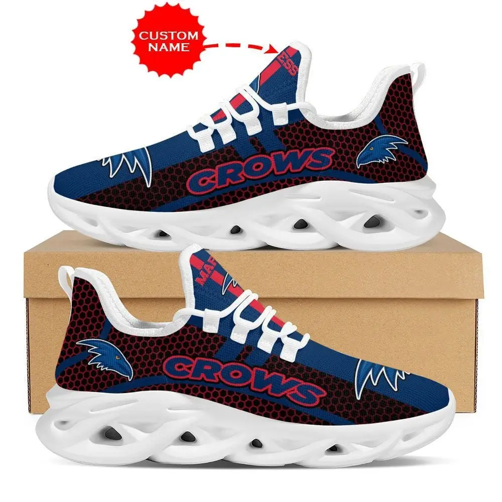 Adelaide Crows Shoes Max Soul Luxury Afl Custom Name 06 M3htn0921 For Men Women