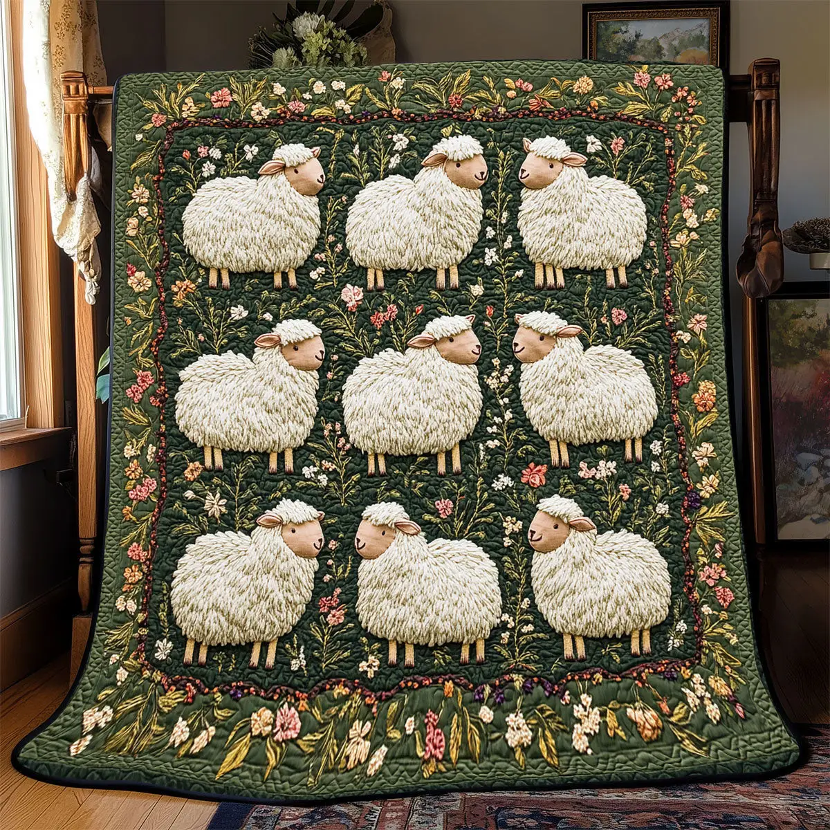 Adorable LambQuilt Blankets Gift For Daughter In Law On Mother'S Day