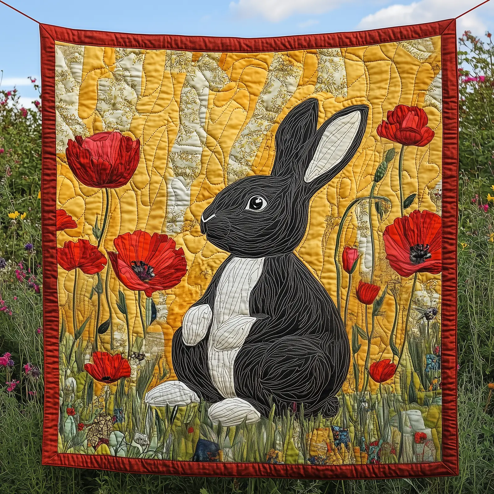 Adorable Rabbit Bunny Fluffy Quilted Blanket Gifts For Bunny Rabbit Lovers Adorable Rabbit Bunny Fluffy Quilted Blanket Gifts For Bunny Rabbit Lovers - Image 1