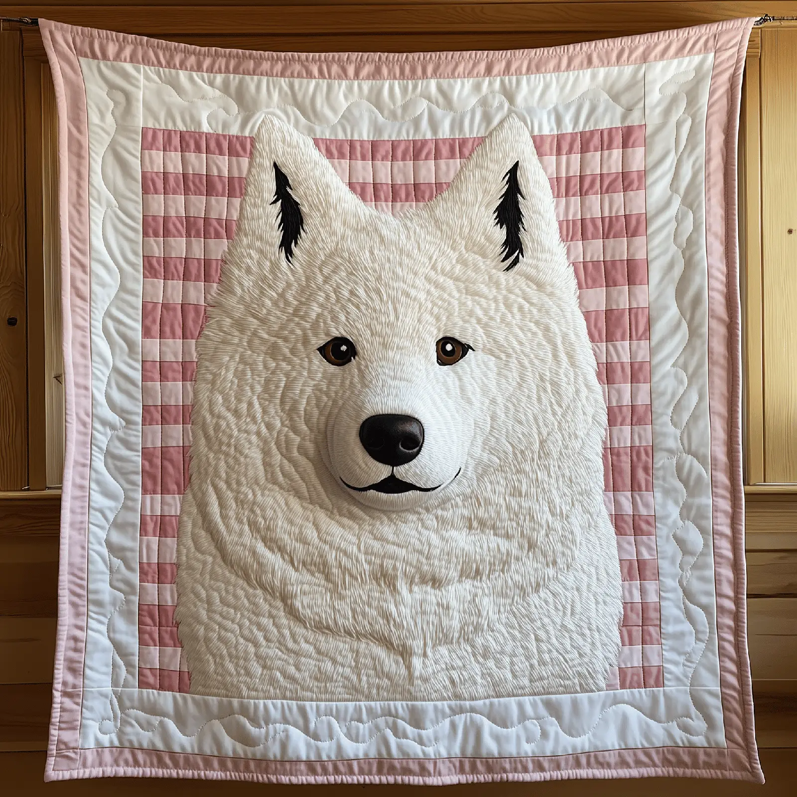 Adorable Samoyed Dog Cute Fluffy Quilted Blanket Samoyed Dog Themed Gifts Adorable Samoyed Dog Cute Fluffy Quilted Blanket Samoyed Dog Themed Gifts - Image 1