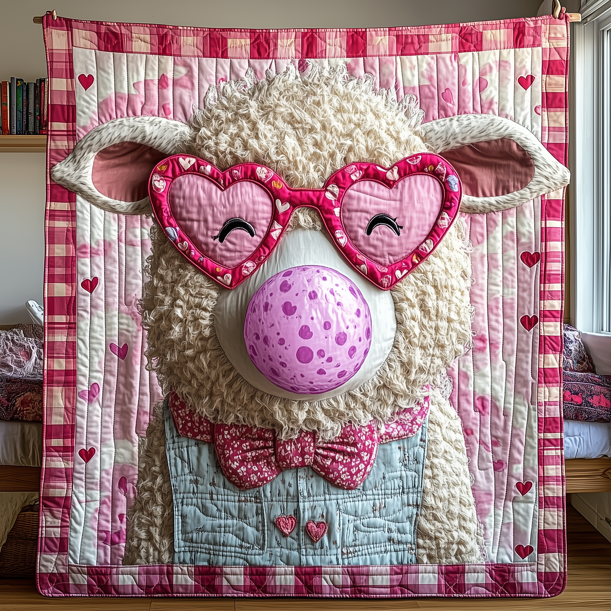 Adorable Sheep Quilted Blanket Home Decor Collection Unique Valentine's Day Ideas