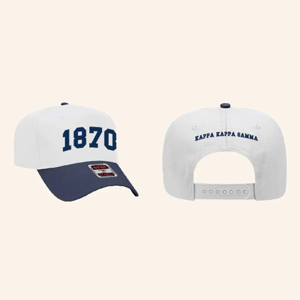ADPI Merch 1870 Kappa Kappa Gamma Embroidered Hat Gifts For Boyfriend -WearandDecor