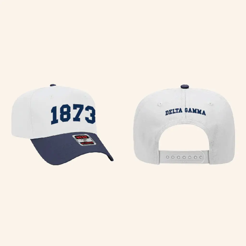 ADPI Merch 1873 Delta Gamma Embroidered Hat Gifts For Wife -WearandDecor ADPI Merch 1873 Delta Gamma Embroidered Hat Gifts For Wife -WearandDecor - Image 1