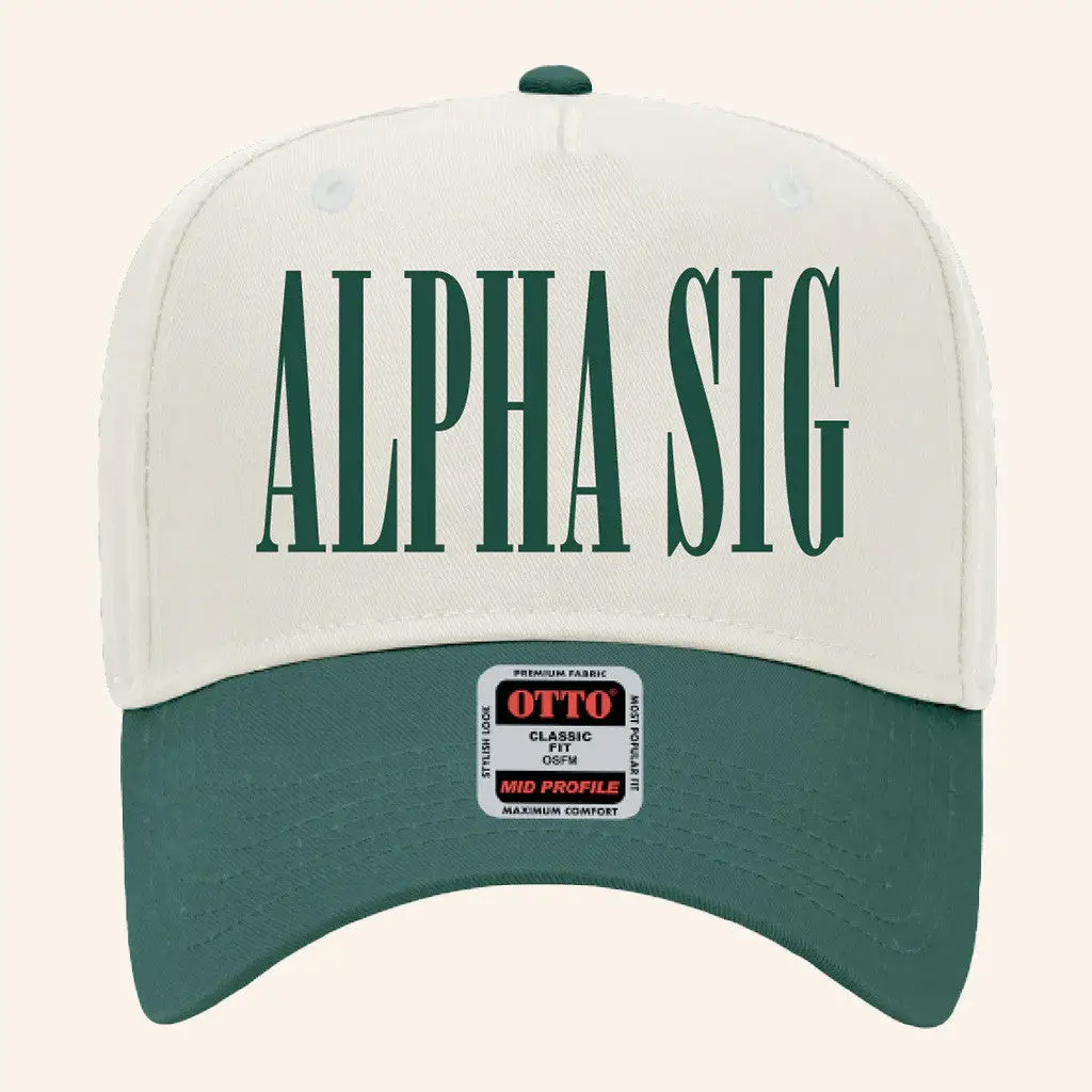 ADPI Merch Alpha Sig Embroidered Hat Gifts For Him -WearandDecor