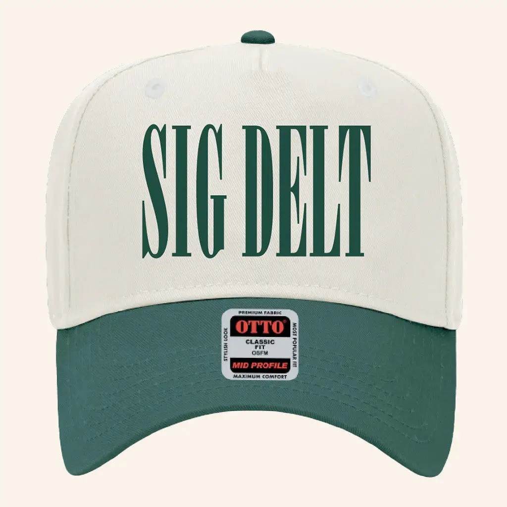 ADPI Merch Sig Delt Embroidered Hat Unique Gifts For Husband -WearandDecor ADPI Merch Sig Delt Embroidered Hat Unique Gifts For Husband -WearandDecor - Image 1