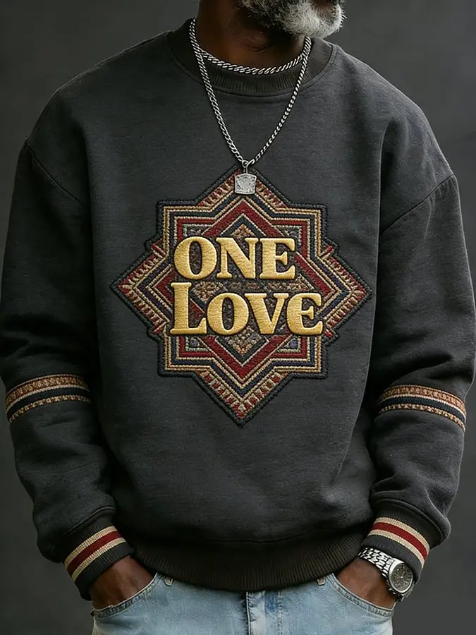 African American Sweatshirt One Love Black History Clothes Unique Cultural Gift For Him