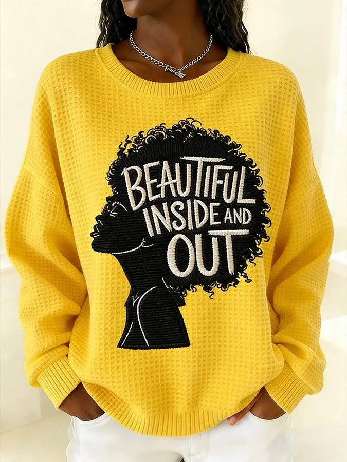 African American Women Beauty Inside And Out Sweatshirt Black History Month Apparel For Her