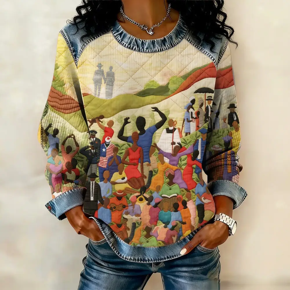 African Art Black History Sweatshirt Black History Month Clothing USA Melanin Merch