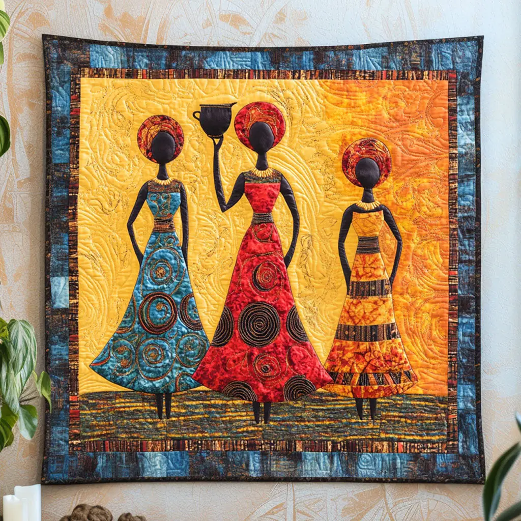 African Soul Woman Quilt Trendy Quilt Blanket Gift for Modern Home African Soul Woman Quilt Trendy Quilt Blanket Gift for Modern Home - Image 1