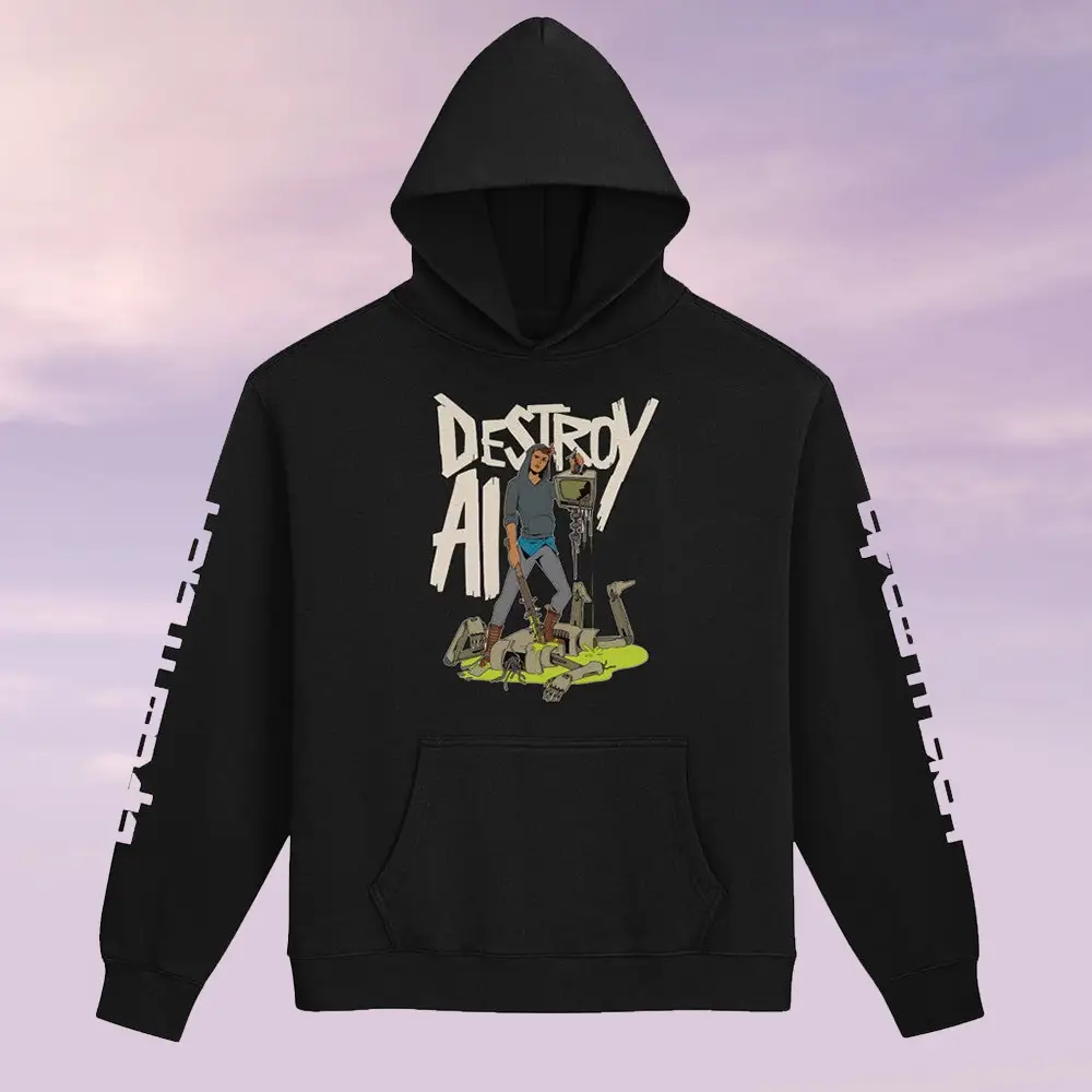 Aftermath Merch Destroy AI Hoodie Cool Apparel Birthday Gift For Brother
