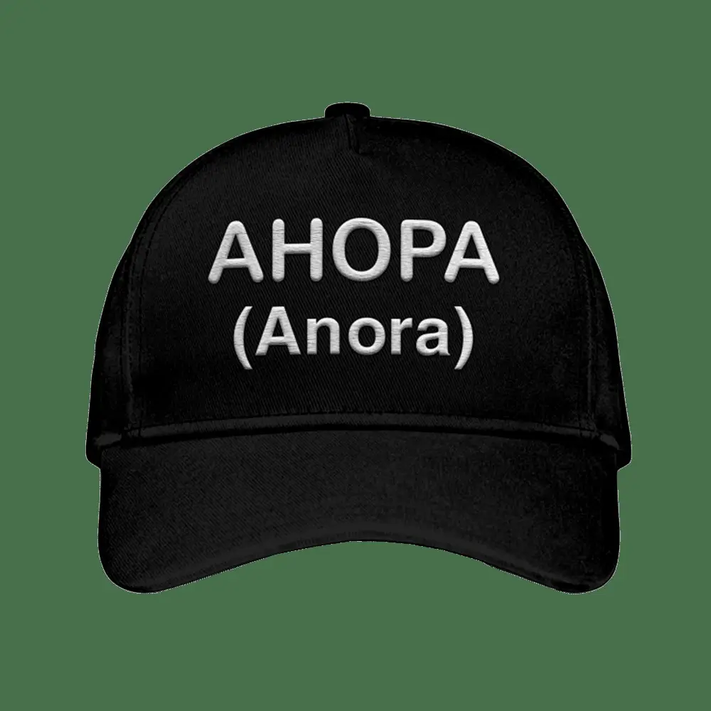Ahopa Anora Embroidered Hat Ahopa Anora Cap Gifts For Him Her -WearandDecor