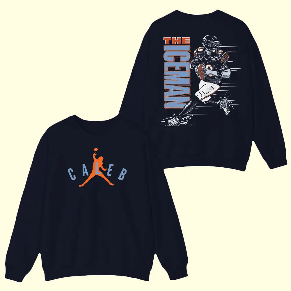 Air Caleb Shirt The Iceman Hoodie Chicago Football Fan Gifts Air Caleb Shirt The Iceman Hoodie Chicago Football Fan Gifts - Image 1