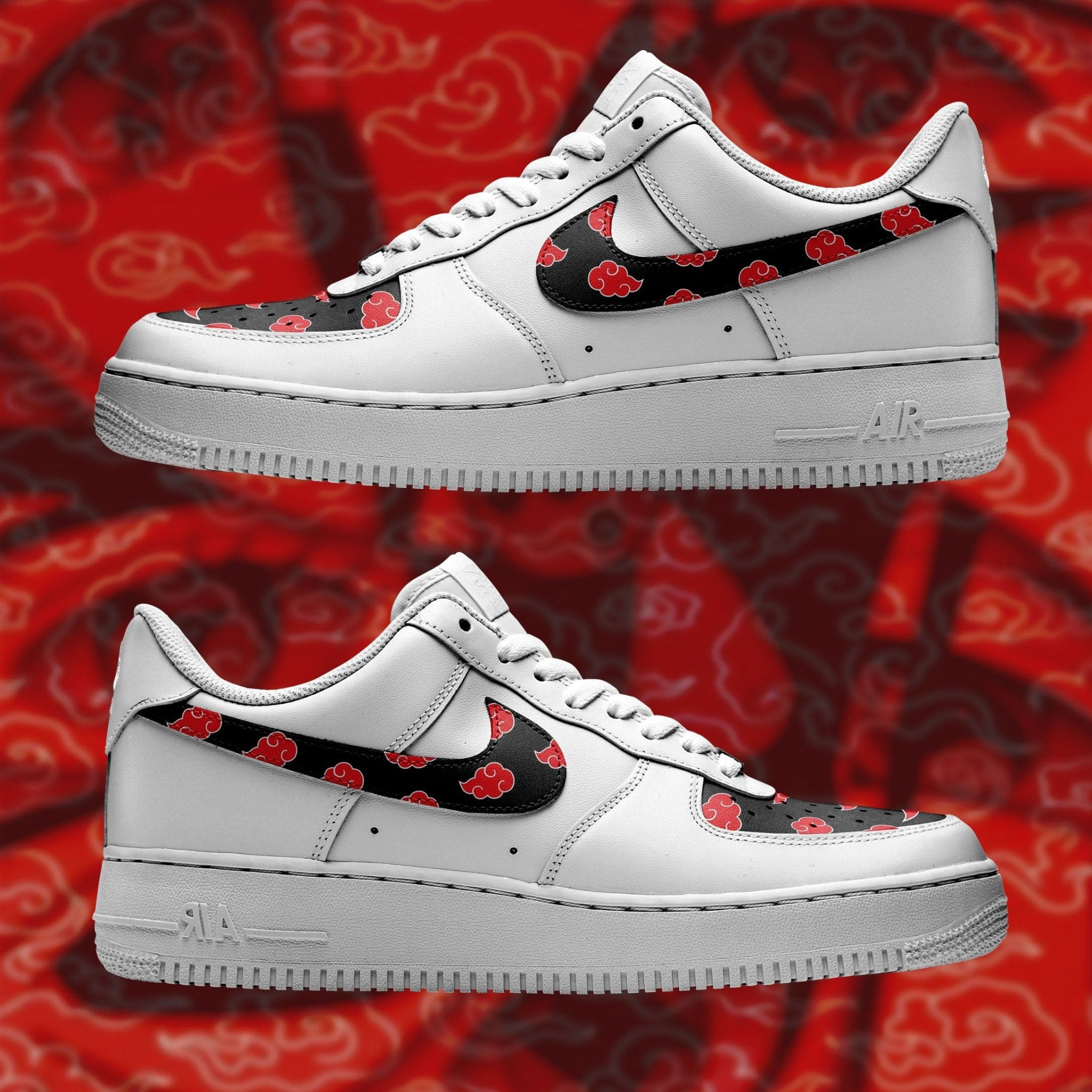 Air Force 1 Shoes Sneakers x Naruto Akatsuki
