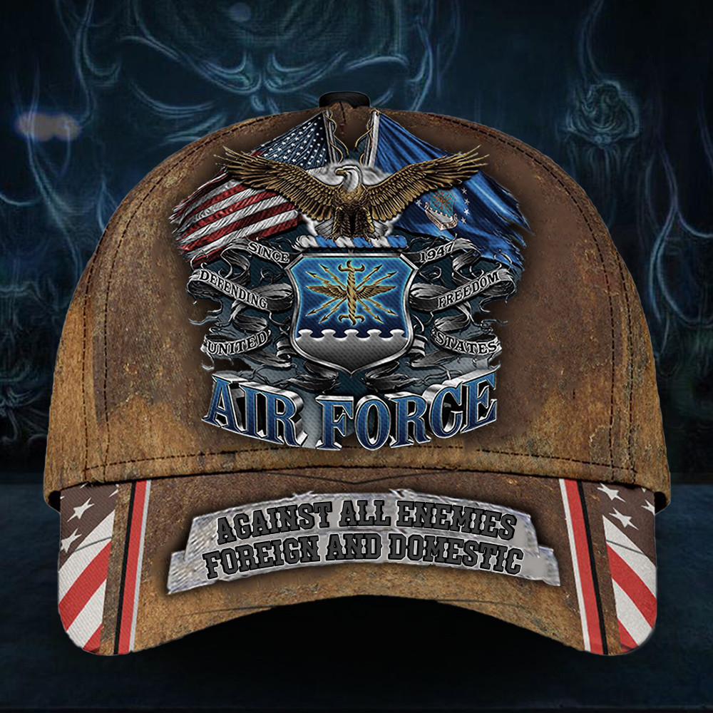 Air Force Veteran Hat Old Retro Logo Proud Served US Navy Veteran USAF Cap Merch