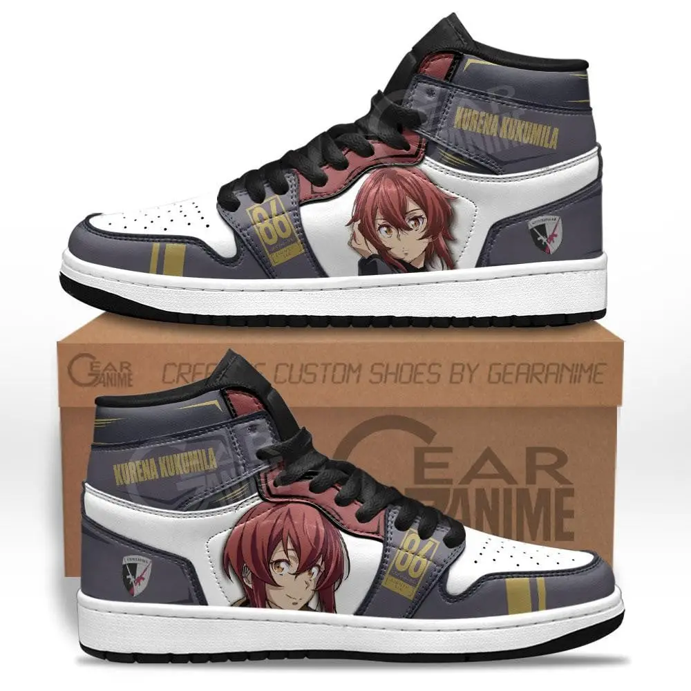 Air JD Hightop Shoes 86 Eighty Six Kurena Kukumila JD1s Sneakers Custom Anime Shoes