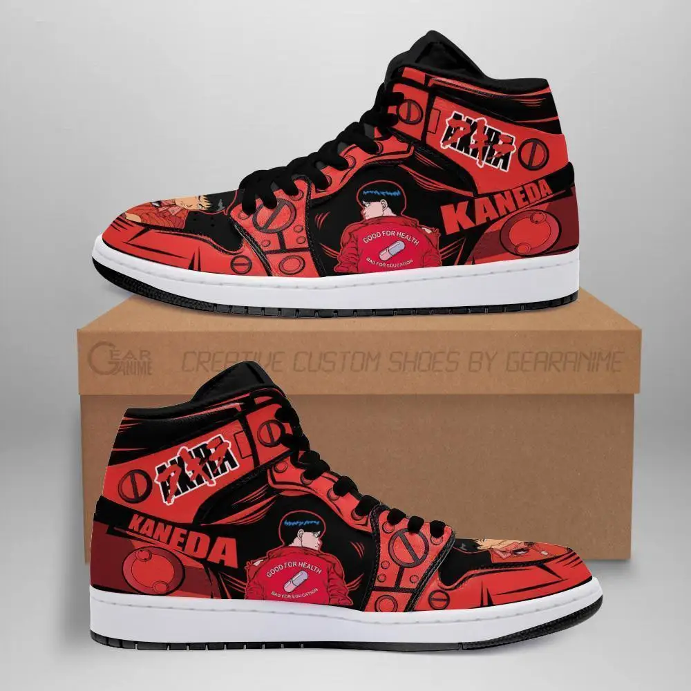 Air JD Hightop Shoes Akira Shotaro Kaneda JD1s Sneakers Custom Anime Shoes