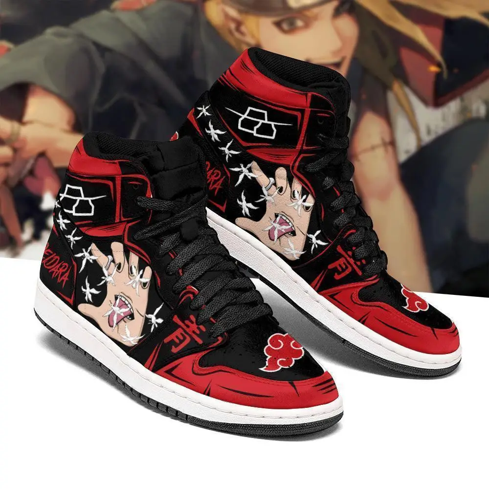 Air JD Hightop Shoes AKT Deidara Shoes Hand Skill Costume Anime JD1s Sneakers