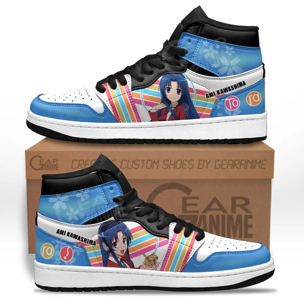 Air JD Hightop Shoes Ami Kawashima JD1s Sneakers Toradora Custom Anime Shoes