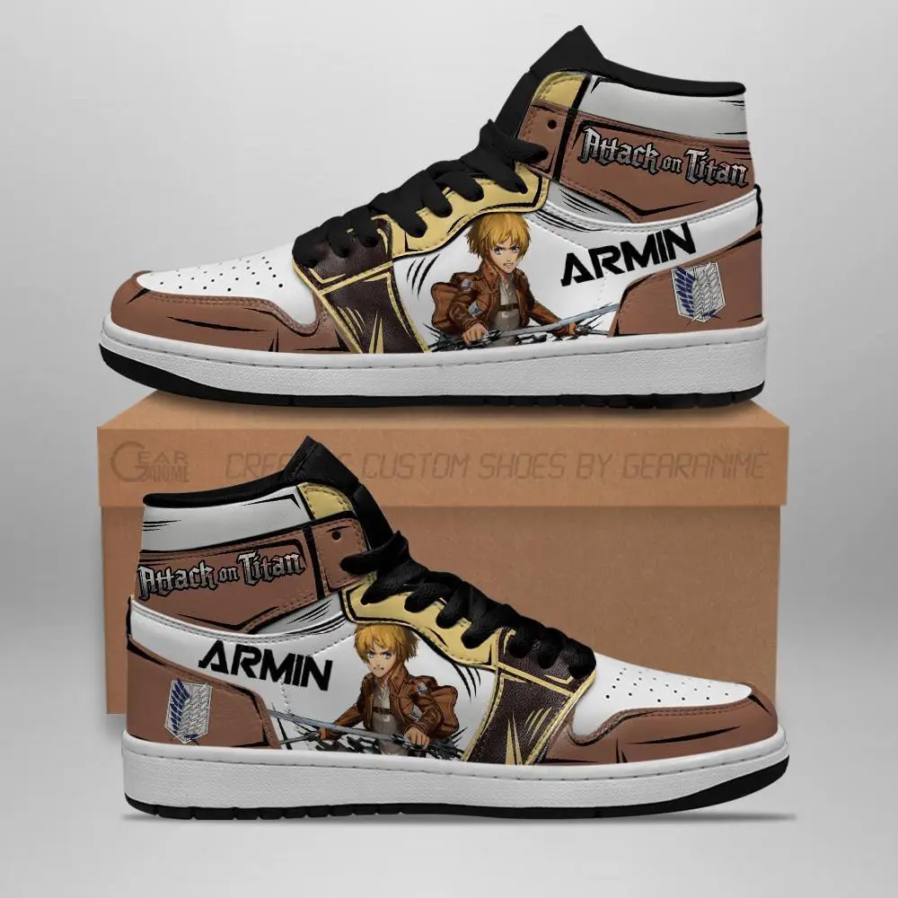 Air JD Hightop Shoes Armin Arlert JD1s Sneakers AOT Anime Shoes