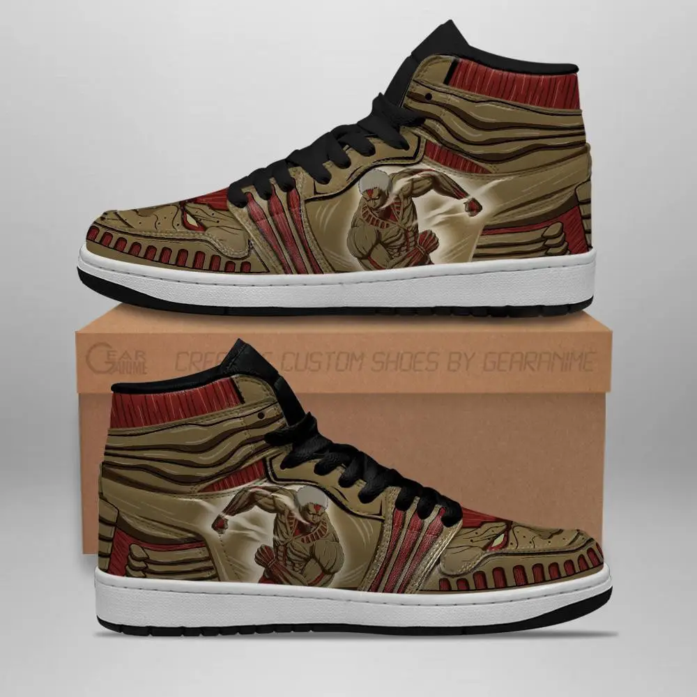 Air JD Hightop Shoes Armored Titan JD1s Sneakers Attack On Titan Anime JD1s Sneakers