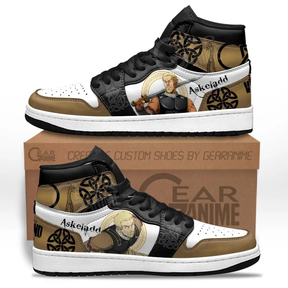 Air JD Hightop Shoes Askeladd JD1s Sneakers Vinland Saga Custom Anime Shoes