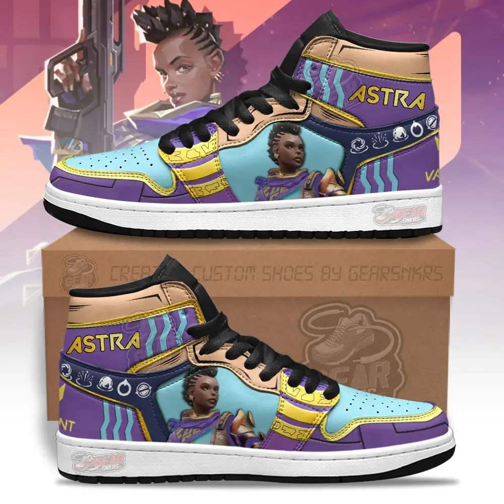 Air JD Hightop Shoes Astra Valorant Agent J1 Shoes Custom For Fans Sneakers MN13