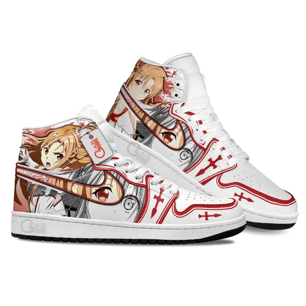 Air JD Hightop Shoes Asuna Anime Shoes Custom Sneakers MN2102