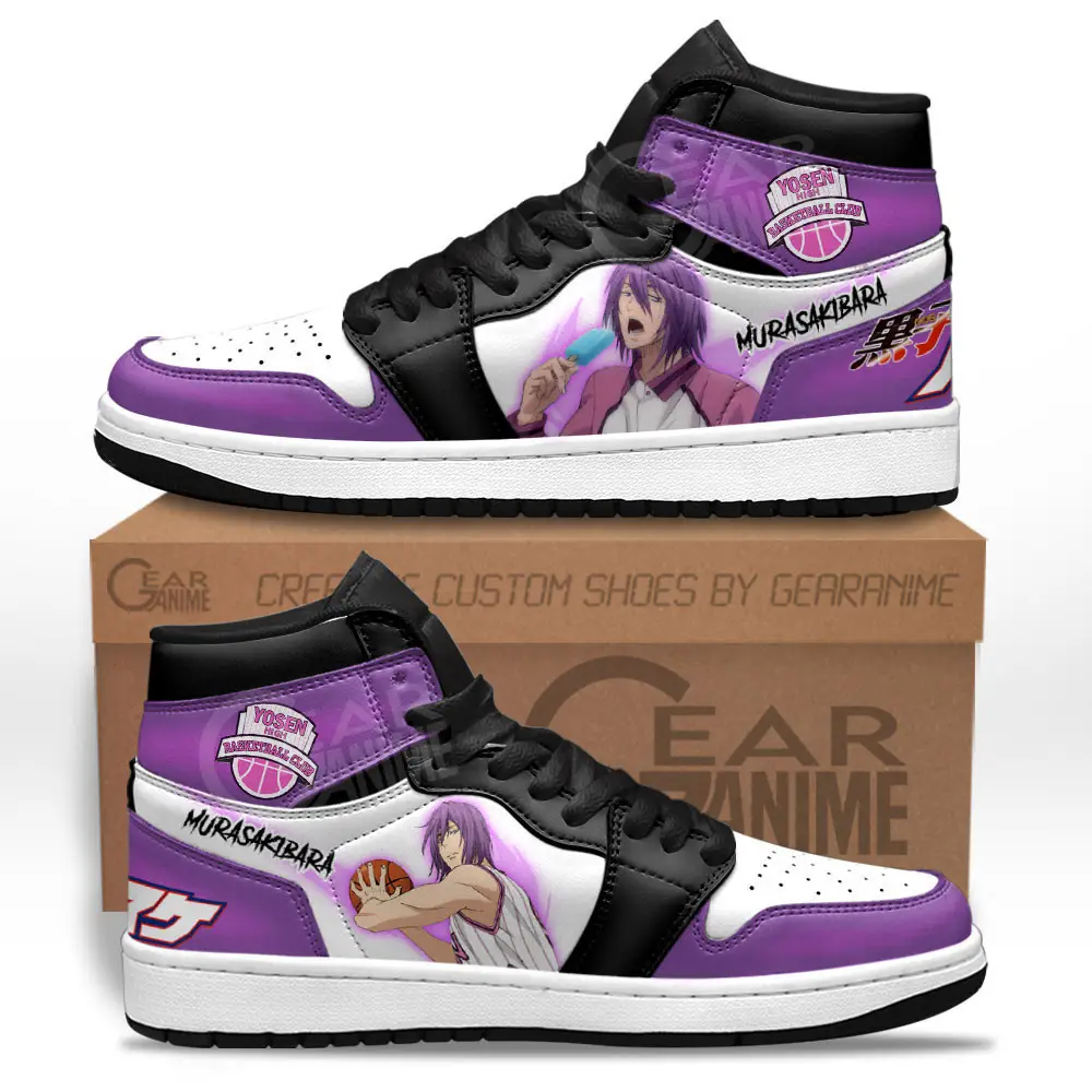 Air JD Hightop Shoes Atsushi Murasakibara JD1s Sneakers Kuroko's Basketball Custom Anime Shoes Air JD Hightop Shoes Atsushi Murasakibara JD1s Sneakers Kuroko's Basketball Custom Anime Shoes - Image 1