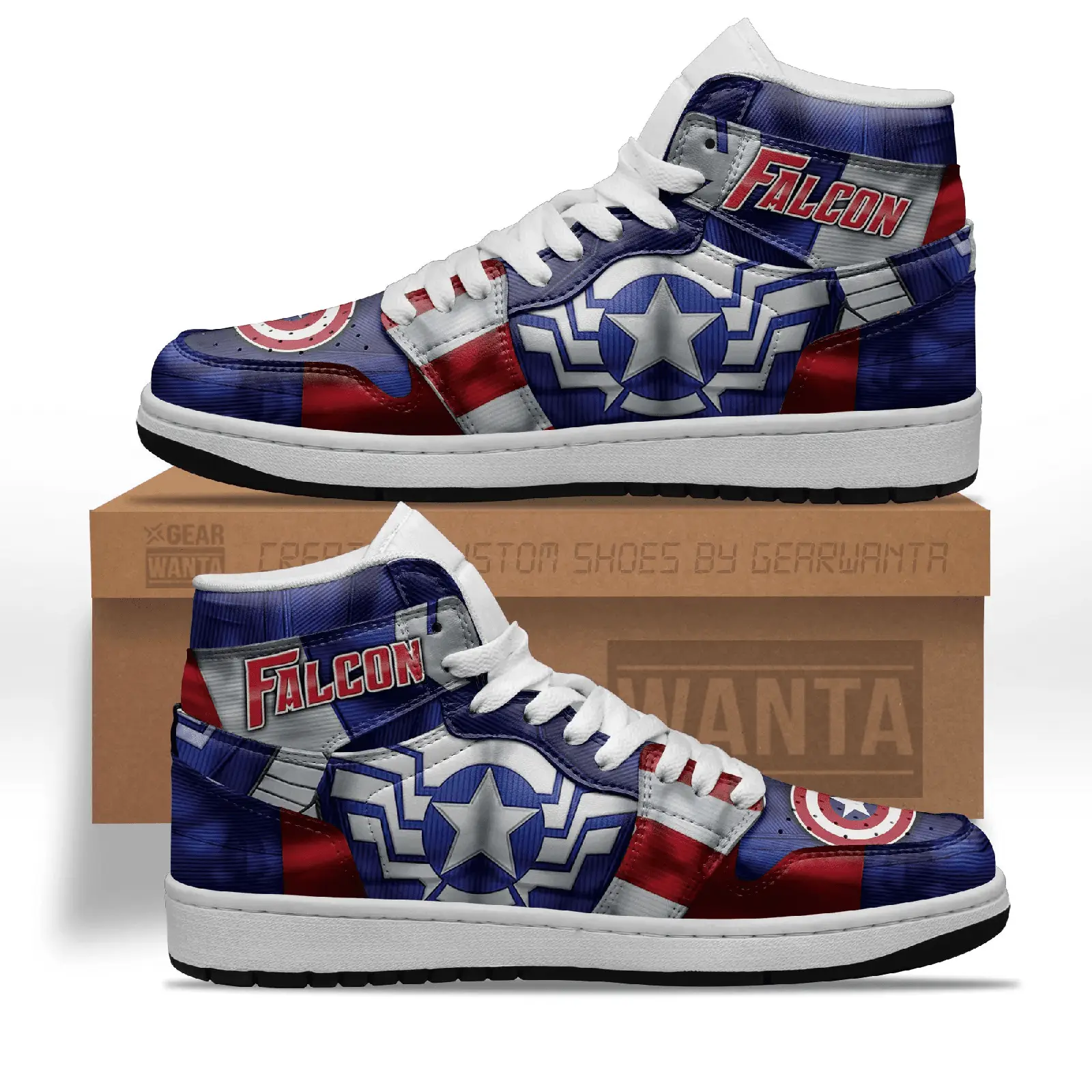 Air JD Hightop Shoes Avenger Falcon J1 Shoes Custom