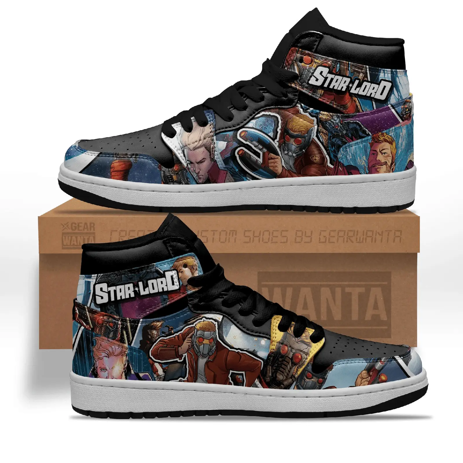 Air JD Hightop Shoes Avenger Star Lord J1 Shoes Custom
