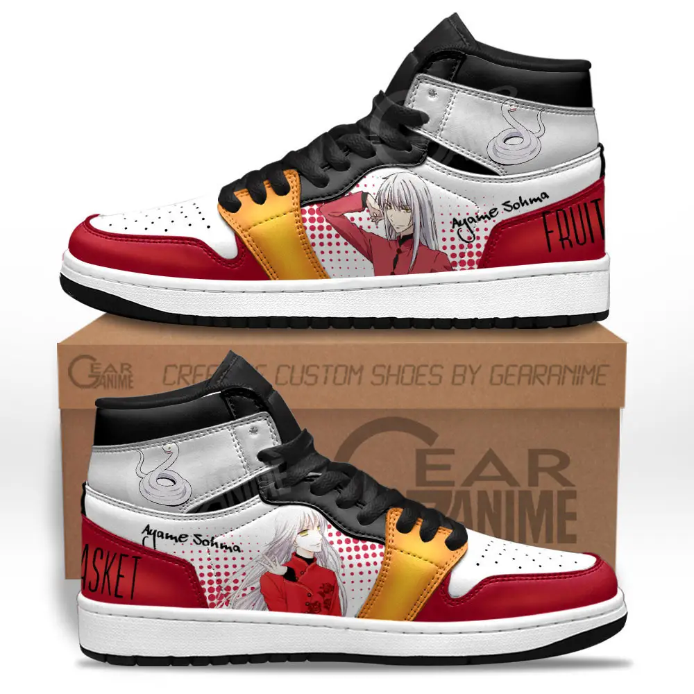 Air JD Hightop Shoes Ayame Souma JD1s Sneakers Fruits Basket Custom Anime Shoes