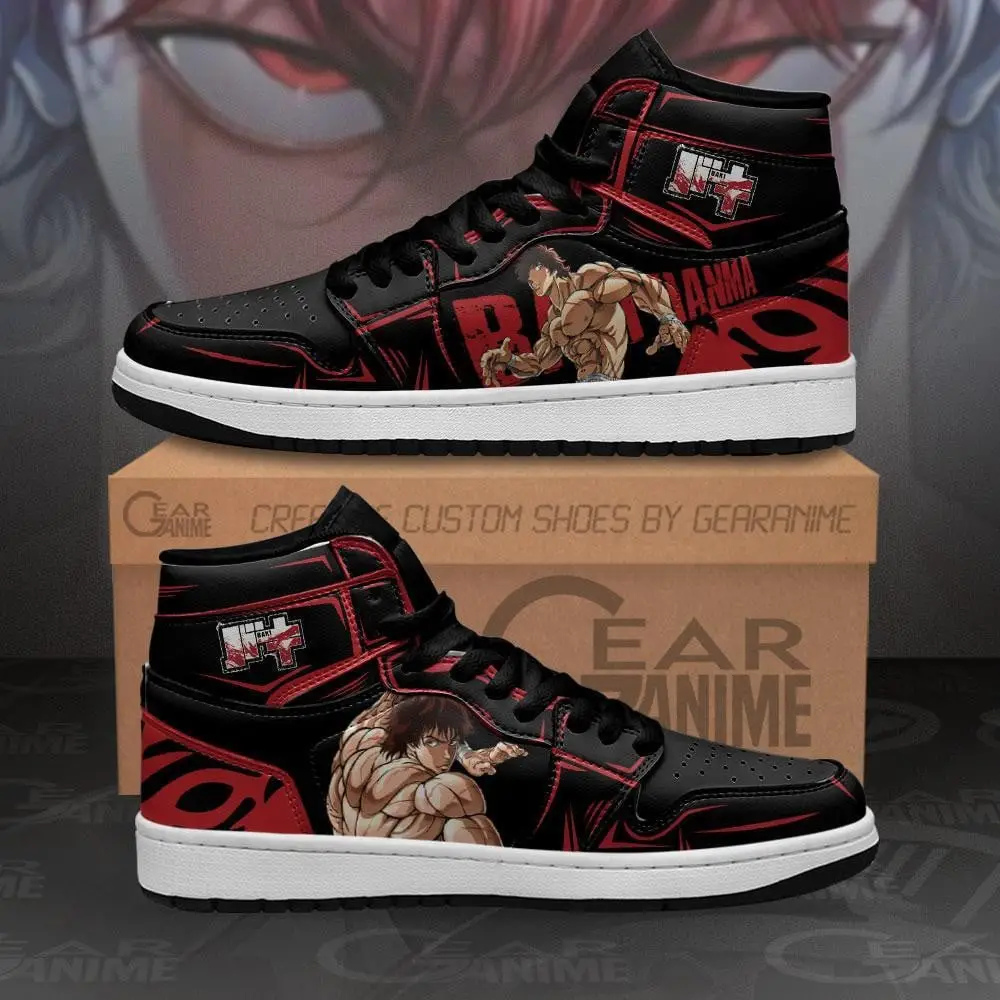 Air JD Hightop Shoes Baki Hanma JD1s Sneakers Baki Custom Anime Shoes MN11