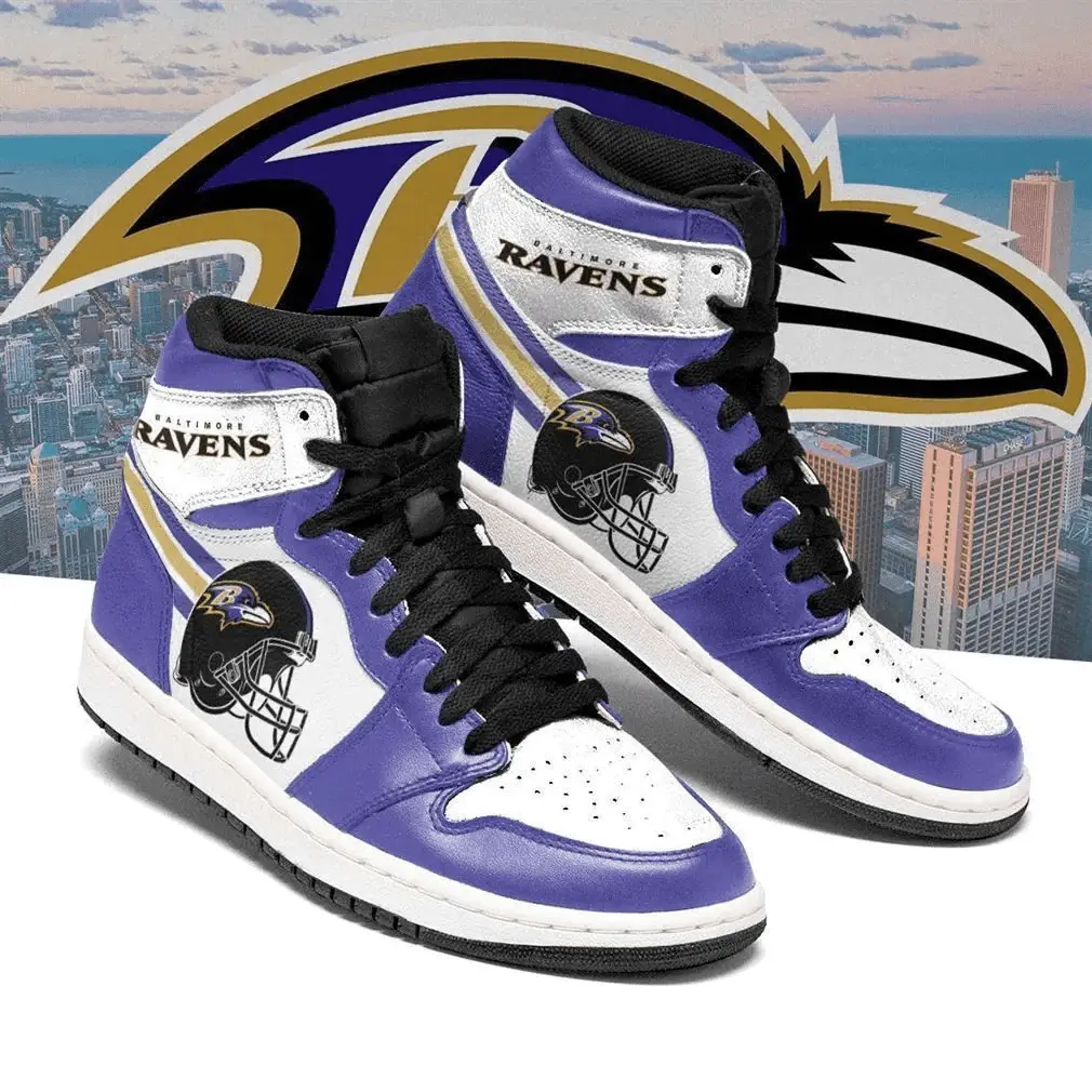 Air JD Hightop Shoes Baltimore Ravens Custom Shoes Sneakers JD Sneakers Hig Air JD Hightop Shoes Baltimore Ravens Custom Shoes Sneakers JD Sneakers Hig - Image 1