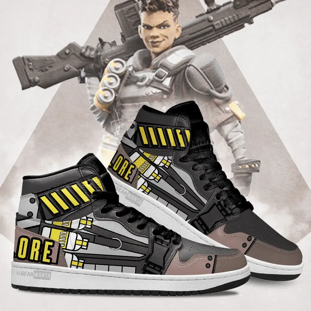 Air JD Hightop Shoes Bangalore Apex Legends Air J1s Sneakers Custom Uniform Shoes