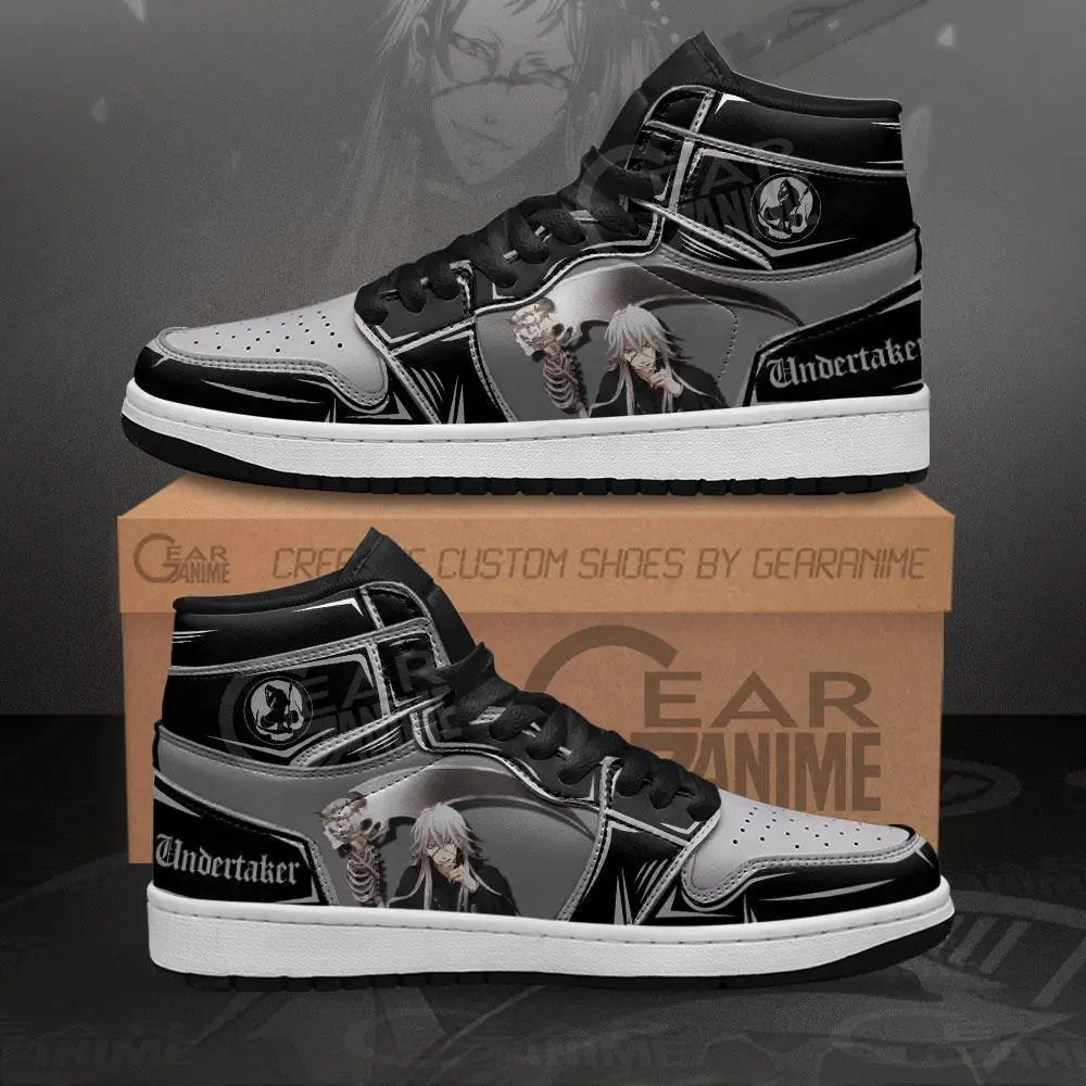 Air JD Hightop Shoes Black Butler Undertaker JD1s Sneakers Custom