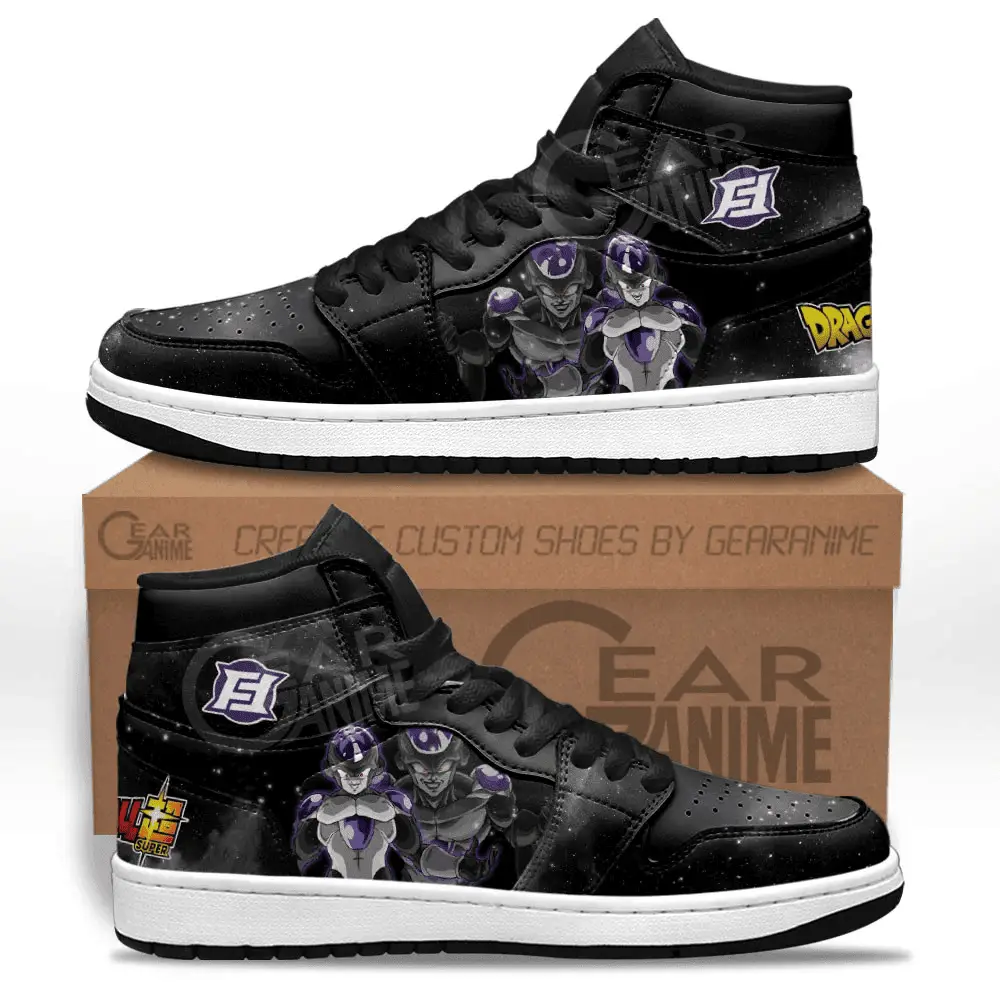 Air JD Hightop Shoes Black Frieza JD1s Sneakers Dragon Ball Super Custom Anime Shoes Perfect Gift For Fans Air JD Hightop Shoes Black Frieza JD1s Sneakers Dragon Ball Super Custom Anime Shoes Perfect Gift For Fans - Image 1