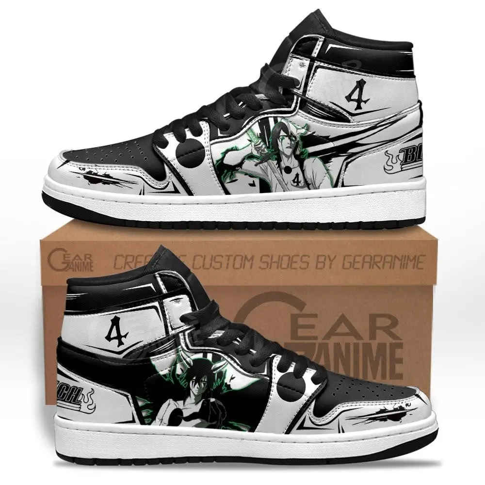 Air JD Hightop Shoes Bleach Ulquiorra Schiffer JD1s Sneakers Custom Anime Shoes