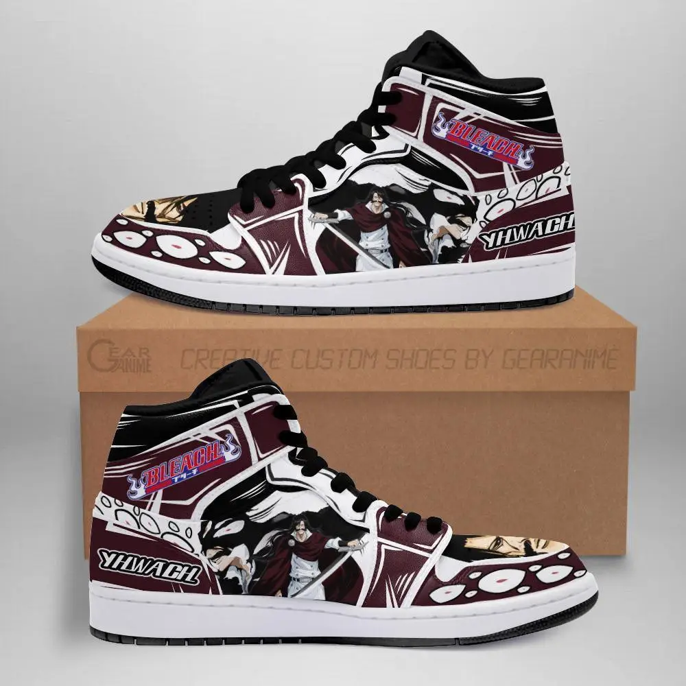Air JD Hightop Shoes Bleach Yhwach Anime JD1s Sneakers Fan Gift Idea MN05