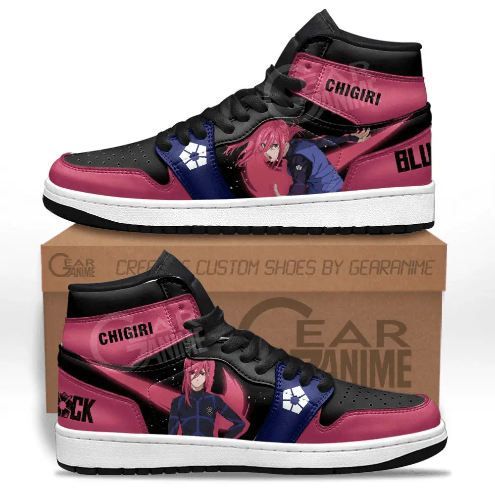 Air JD Hightop Shoes Blue Lock Hyoma Chigiri Custom Anime Shoes MV2712