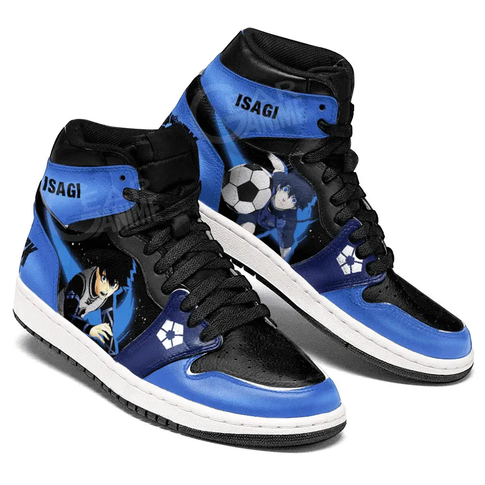Air JD Hightop Shoes Blue Lock Yoichi Isagi JD Sneakers Custom Shoes MV2712