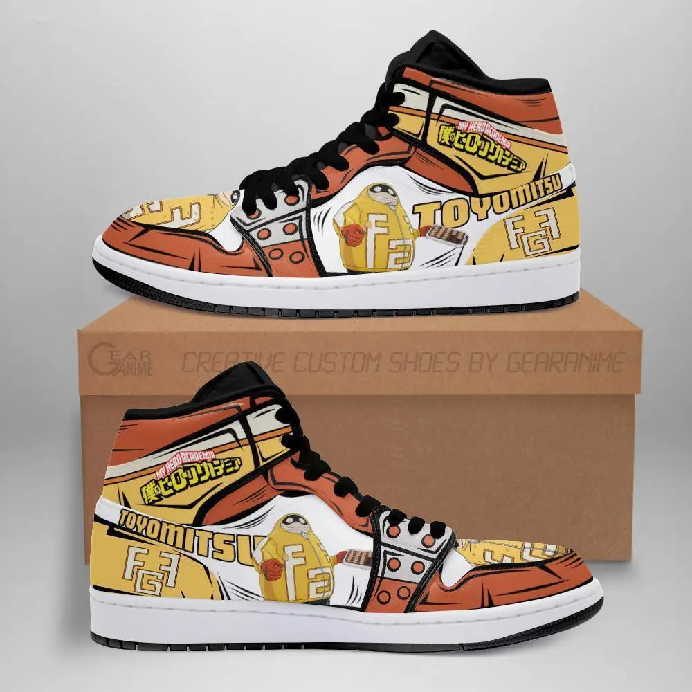 Air JD Hightop Shoes BNHA Fatgum JD1s Sneakers Custom Anime My Hero Academia Shoes Gift Idea